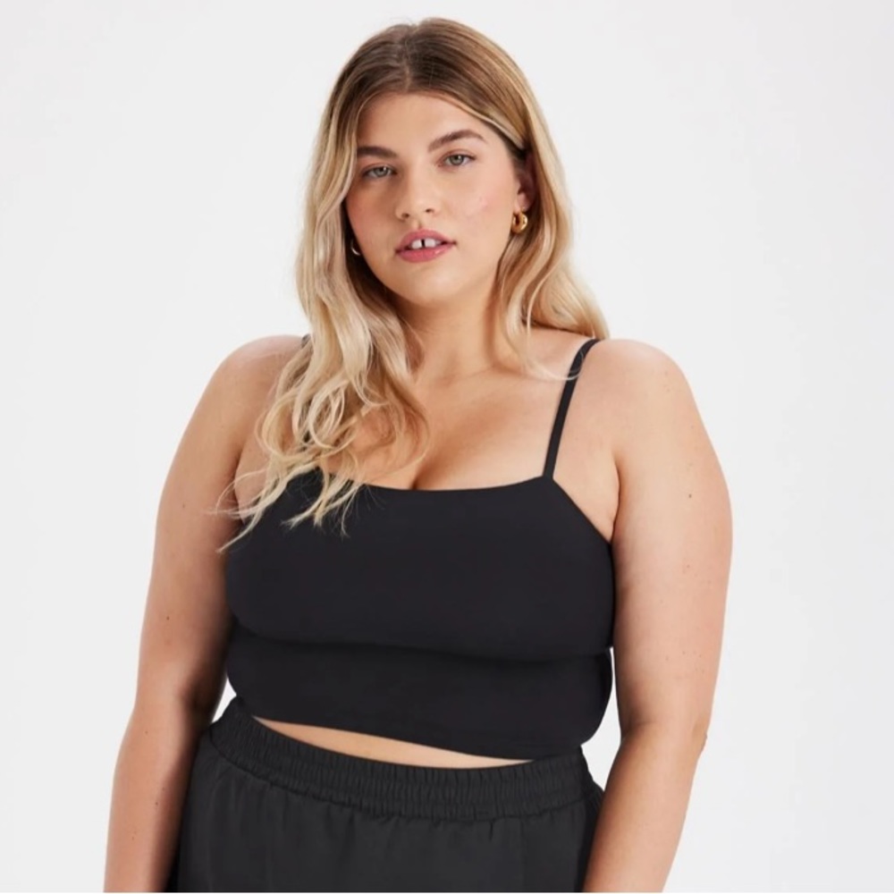 Girlfriend Collective Black Devon Compressive cami